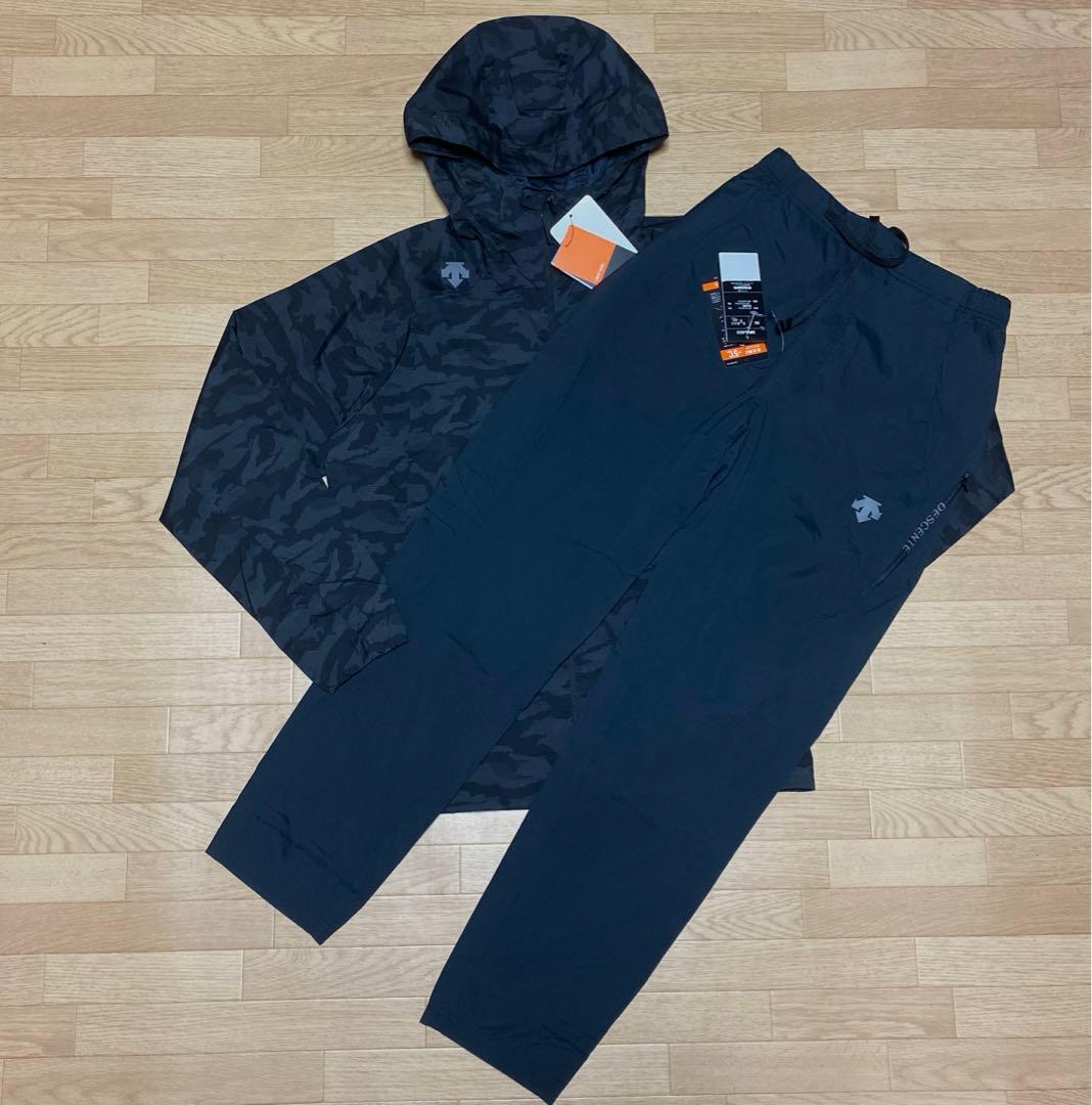 DESCENTE フーデッドジャケットパンツ上下セット/Mサイズ DESCENTE（デサント） 【ブルー/Mのみ】ソフトシェル フーディー