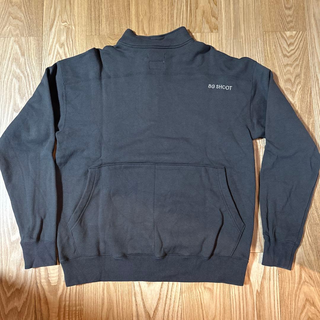 メンズウェア 8gShoot HALF ZIP SWEATSHIRT -CHARCOAL-