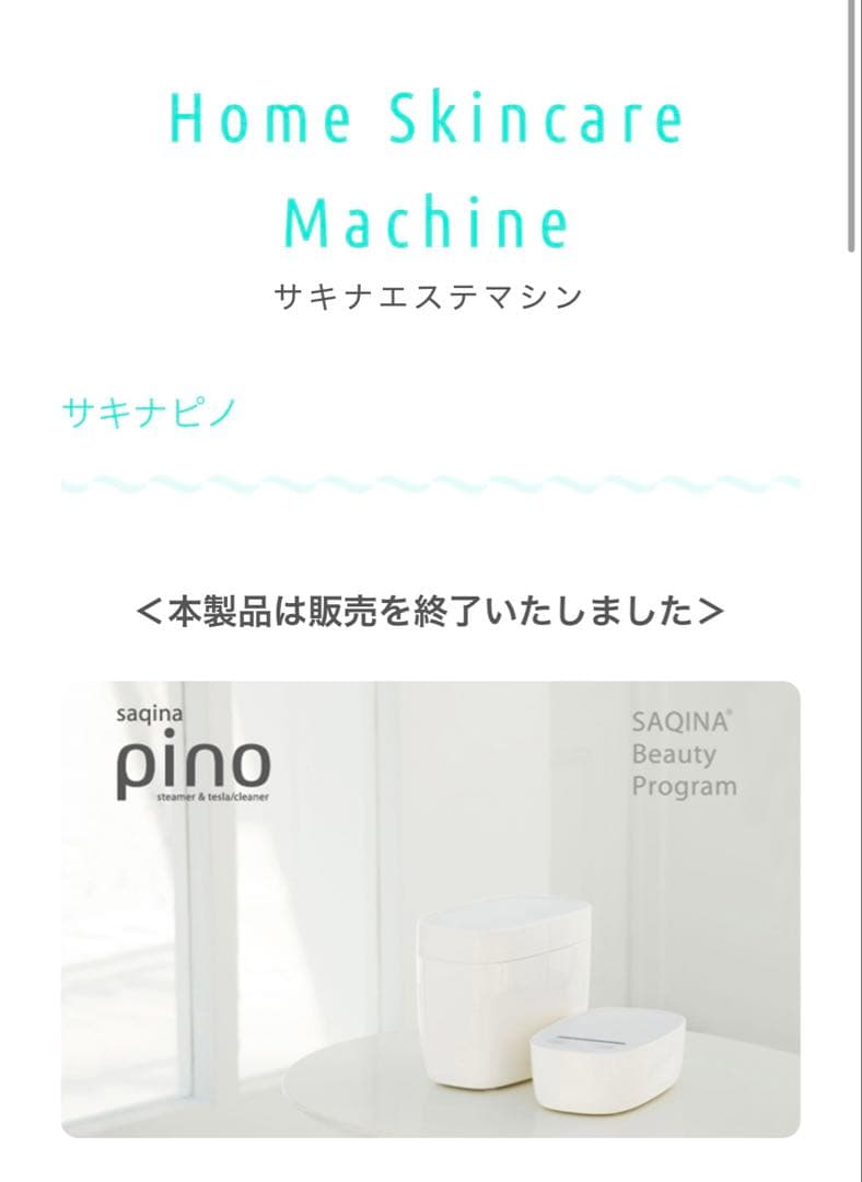 saqinapino steamer サキナエステマシン サキナピノ 本体 - メルカリ