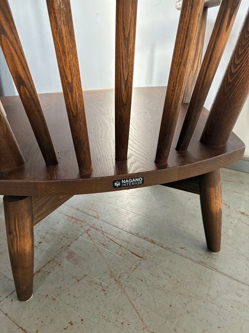 ナガノインテリア ダイニングチェア SKC069ー0WB 回転式 1 - メルカリ