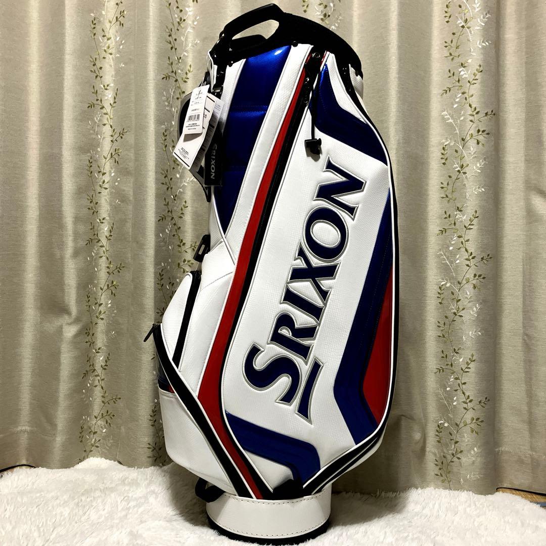 【新品】Srixon キャディバッグ トリコロール タグ付 キャディバッグ(【男性】キャディバッグ)|SRIXON(ダンロップ) GGCS208L