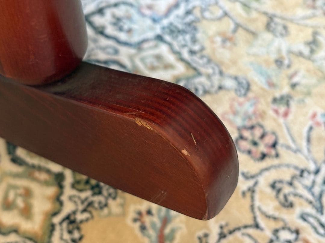 希少モデル ロッキングチェア 松田産業 フットレスト ファブリック