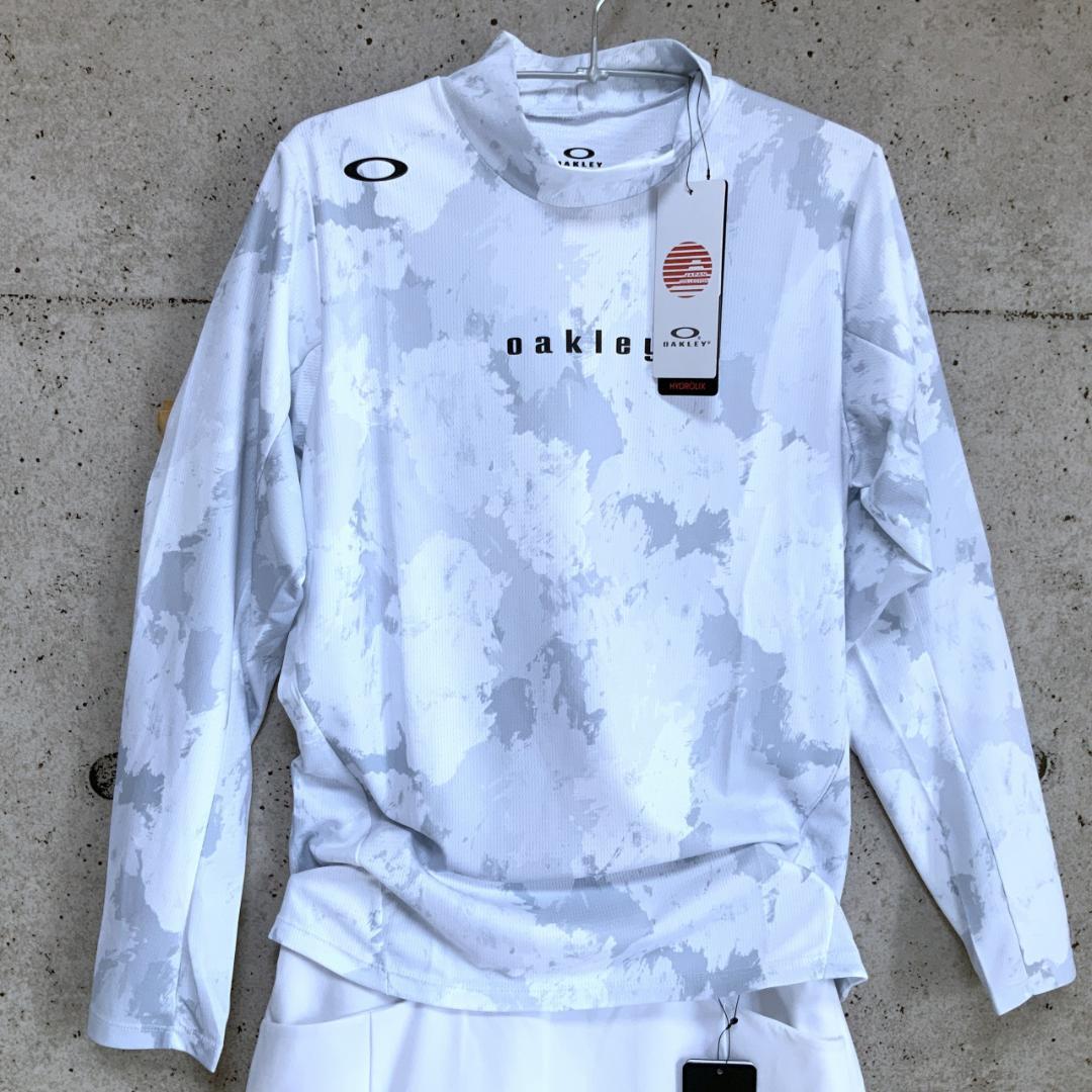 新品オークリーゴルフ【L】春夏セットアップ モック長袖＆スカート
