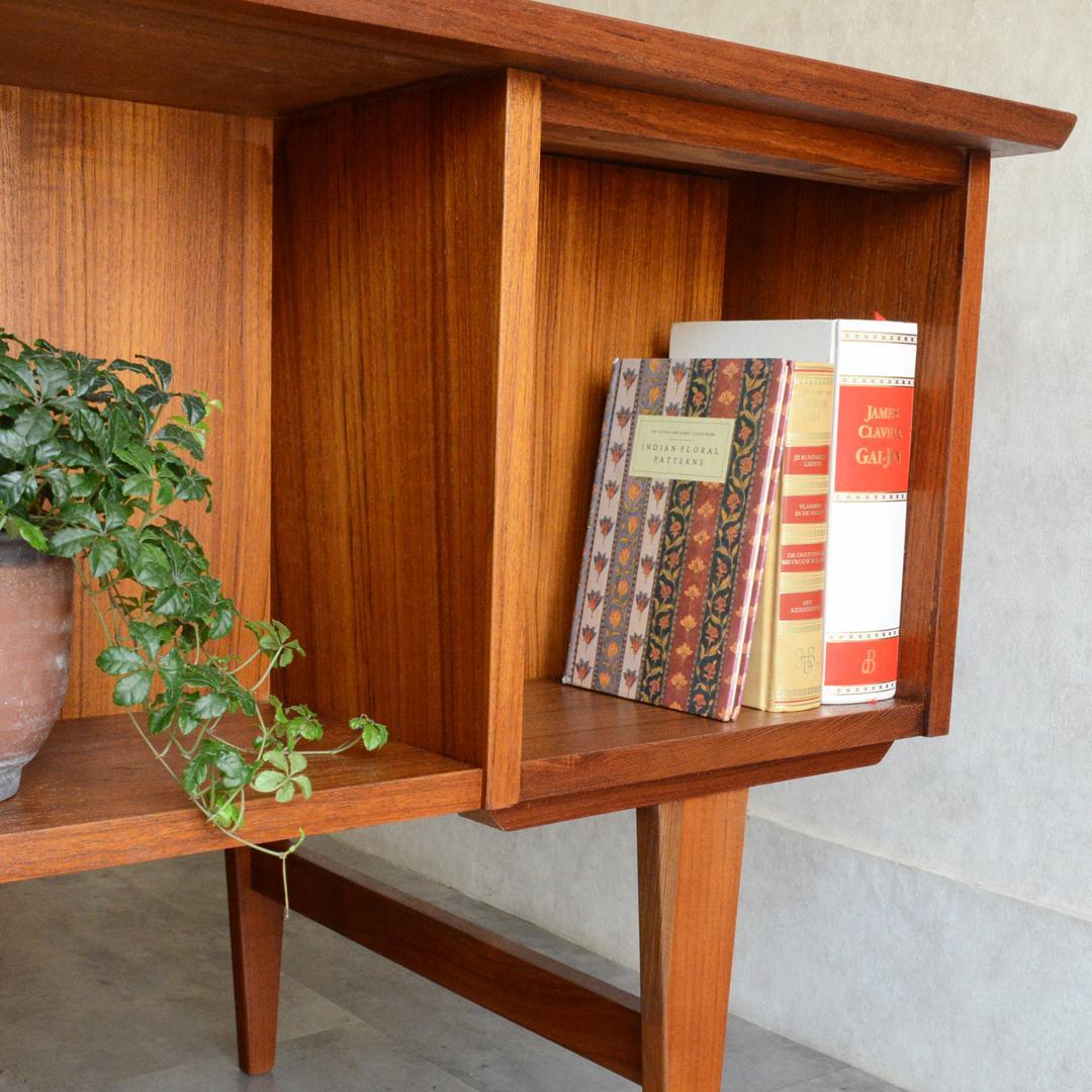 シロップ様専用デンマーク 北欧ヴィンテージ チーク デスク 鍵付 北欧