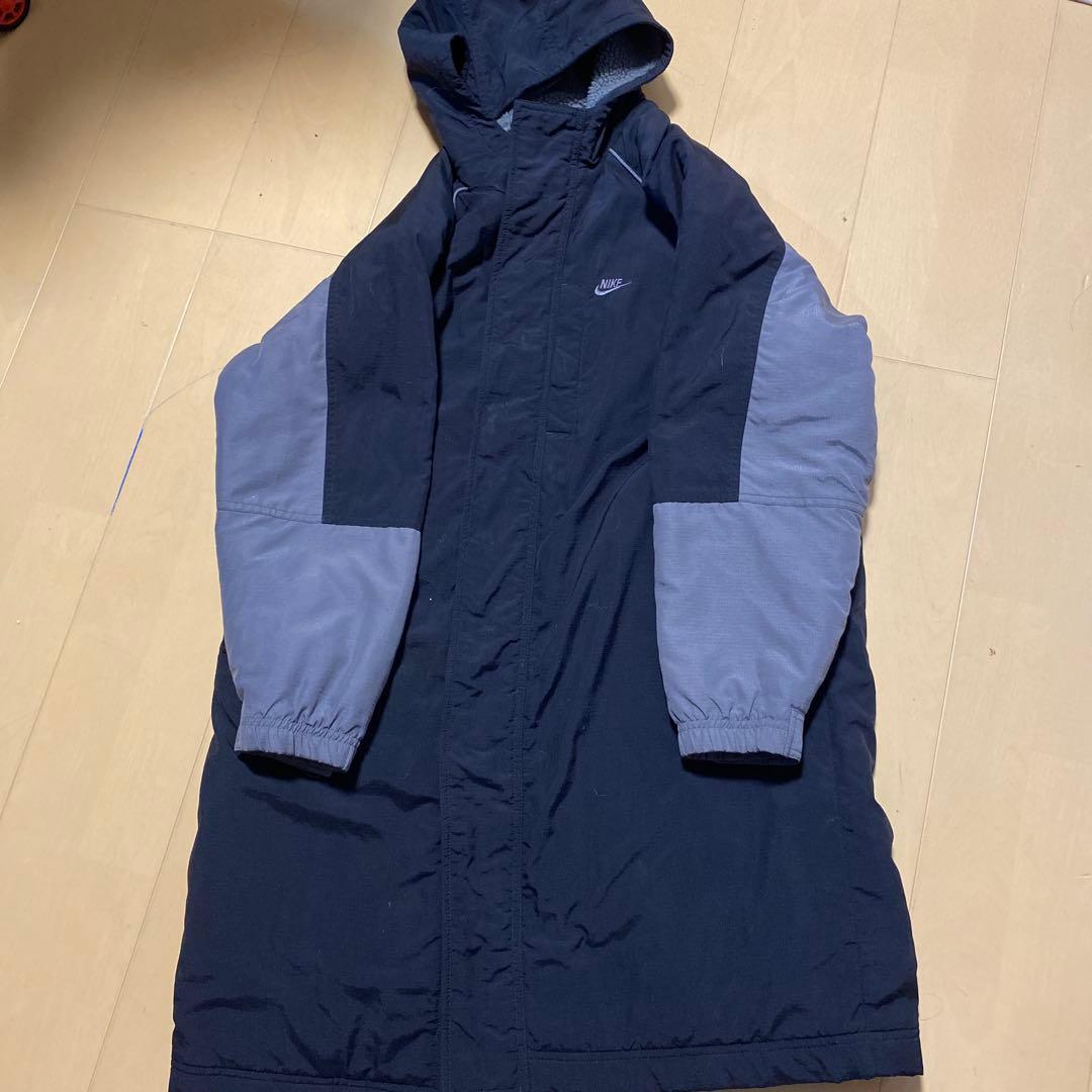 Nike フード付きロングベンチコート Mサイズ - メルカリ