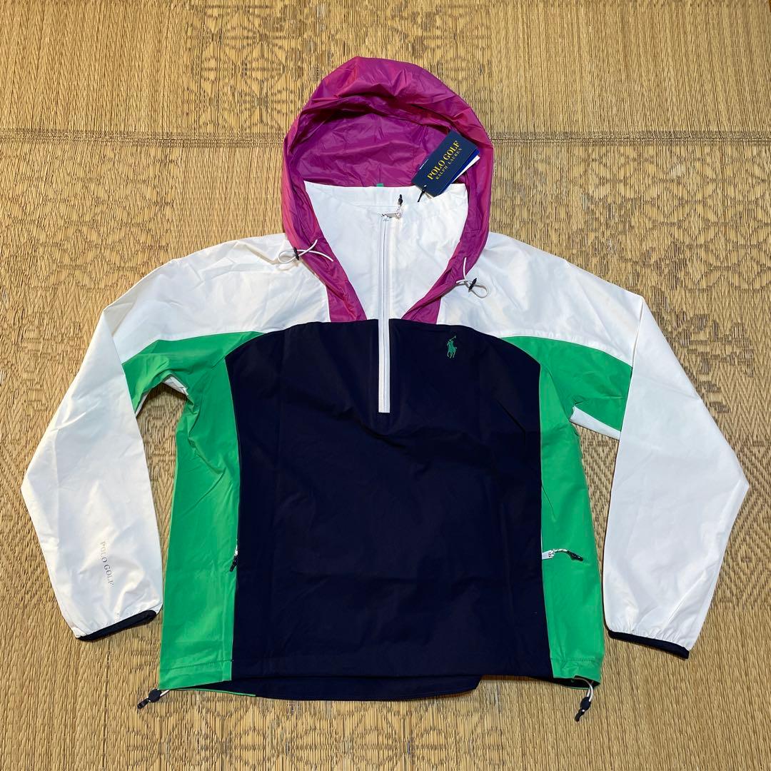 新品タグ付き ポロゴルフ マルチカラー ウェア Sサイズ ハーフジップアップ POLO RALPH LAUREN (ポロラルフローレン) バイカラー ハーフジップ