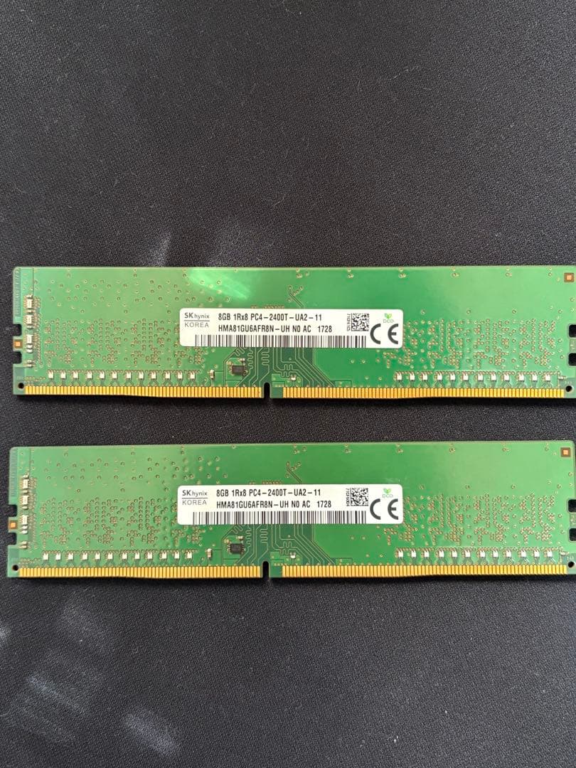SK Hynix DDR4 メモリ2400 8GB ×2 合計16GB - メルカリ