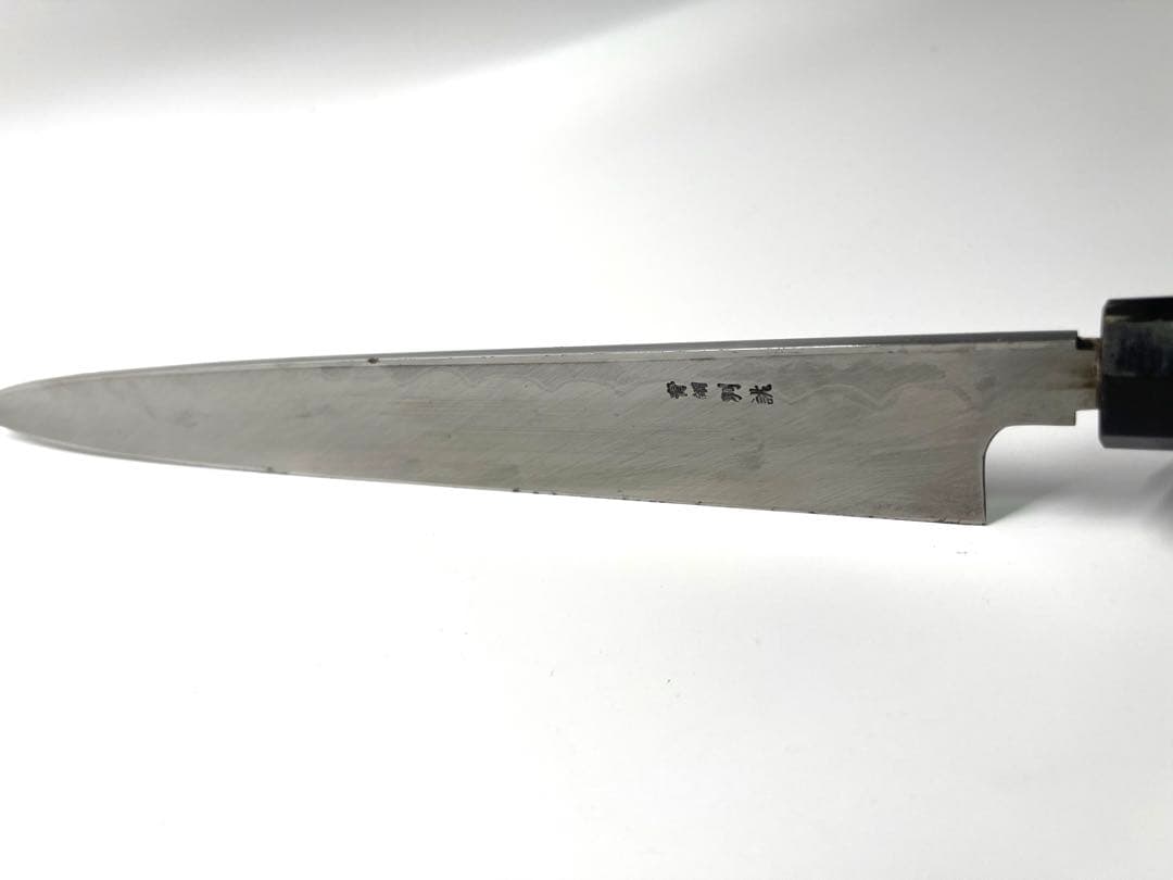 カリメロ様専用 柳刃包丁 墨流し 青鋼 別誂 - メルカリ