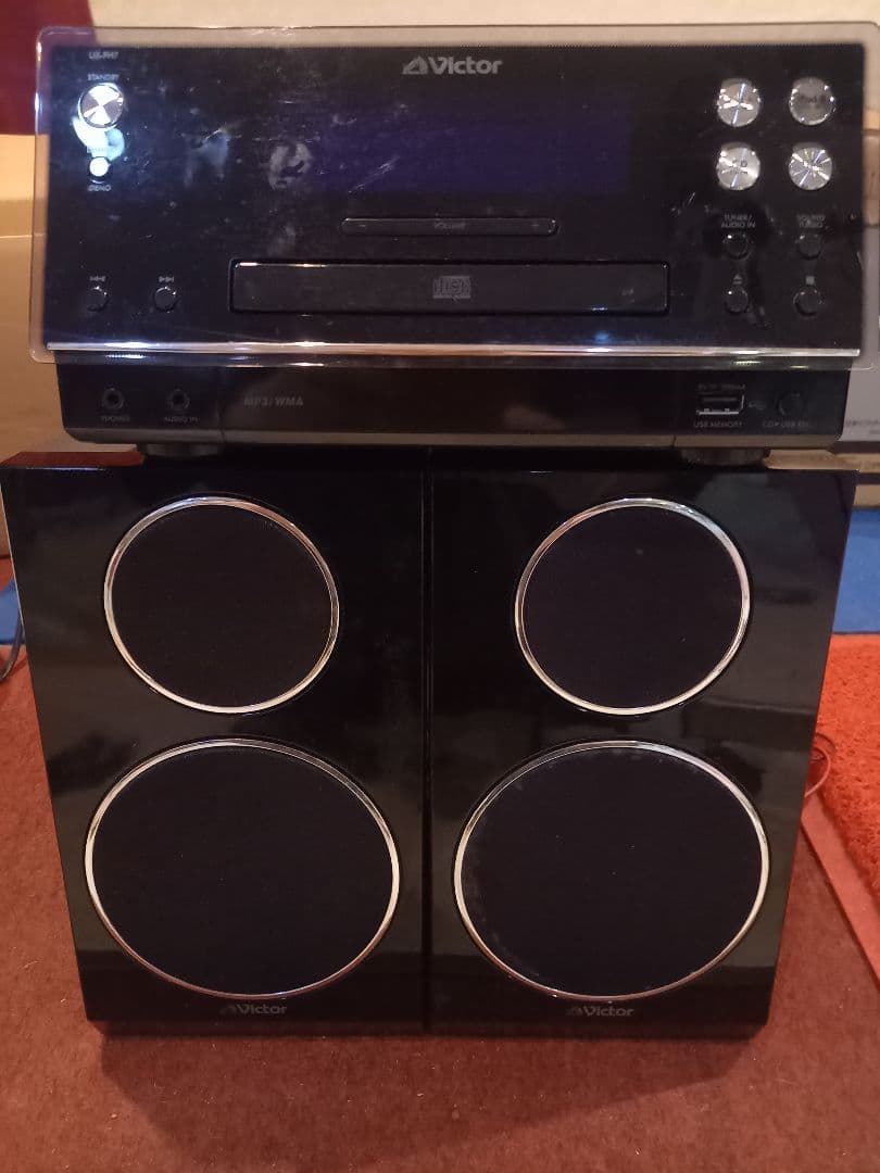 Victor ミニコンポ CDプレーヤー USBポート付き ビクター、USB録音対応の「オールインワン」コンポ