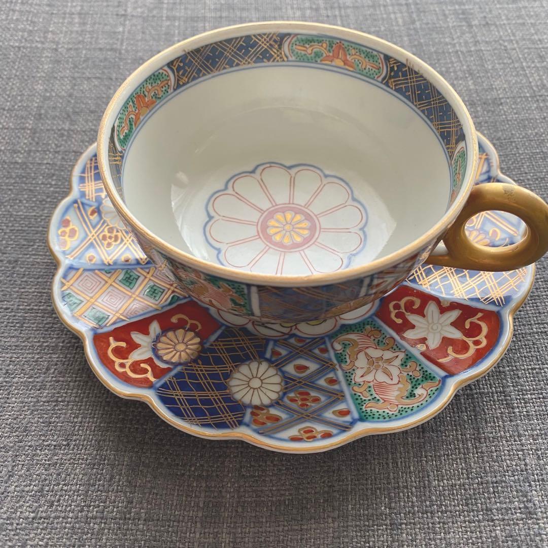 奇玉宝鼎之珍 大聖寺伊万里 金襴手 カップ&ソーサー 古伊万里 - メルカリ