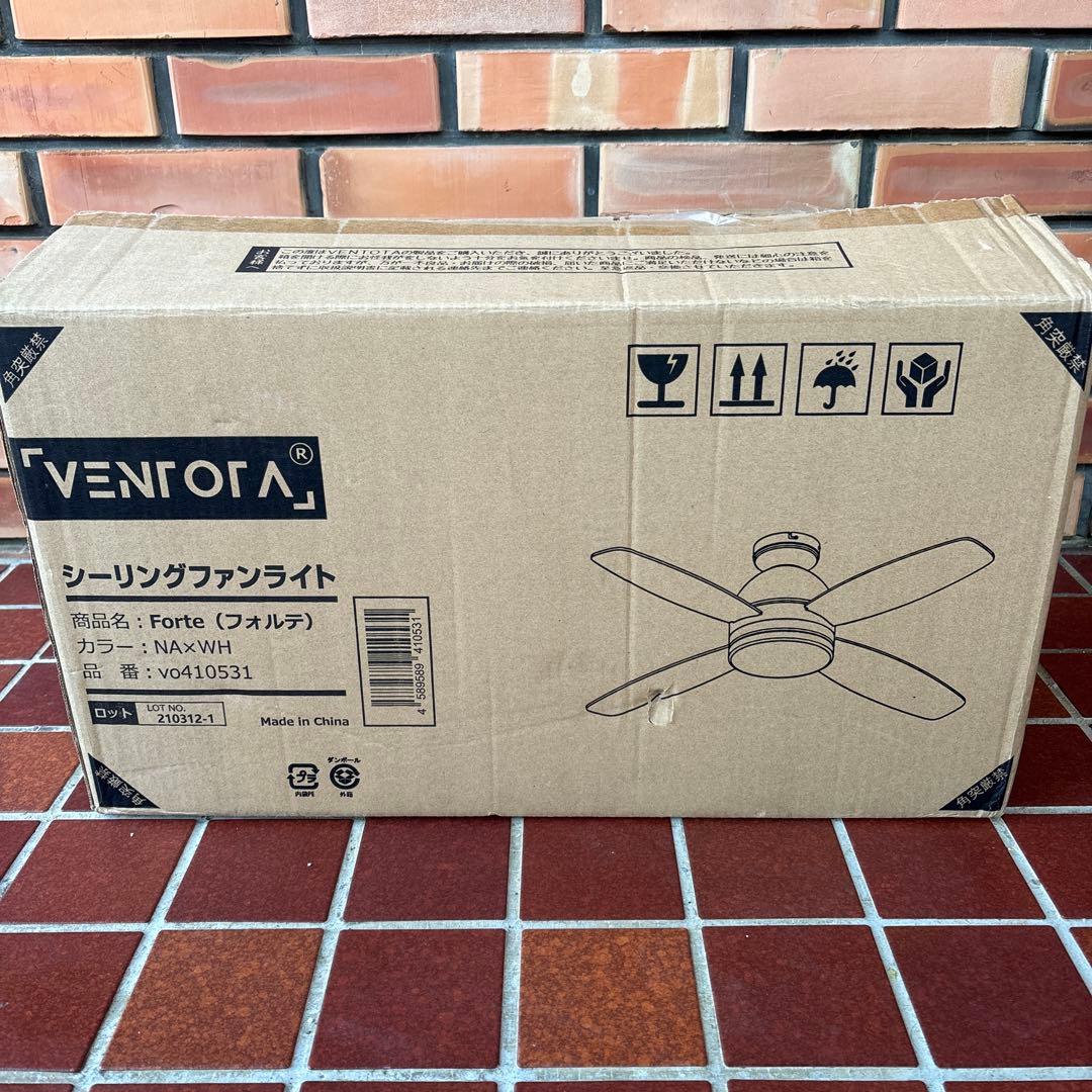 VENTOTA シーリングファンライトForte あす着] シーリングファンライト 傾斜天井対応 LED リモコン付 DC