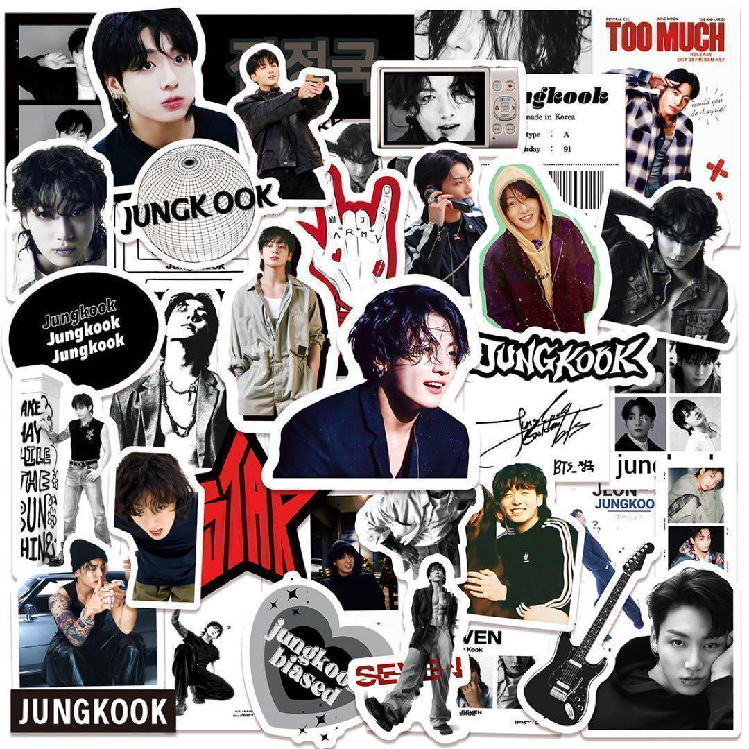 50枚】BTS グク ジョングク JUNGKOOK シール ステッカー - メルカリ
