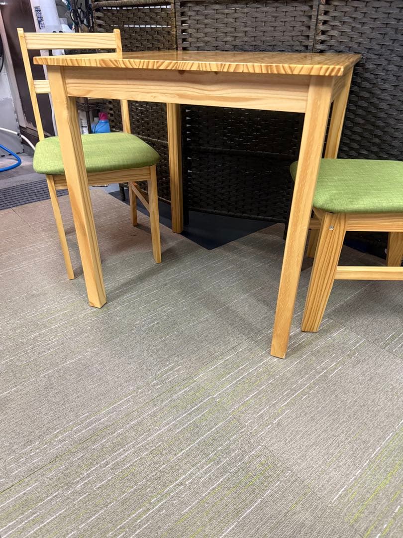 洗浄消毒作業済】LOWYA ニューナディア ダイニングテーブル＆チェア2脚