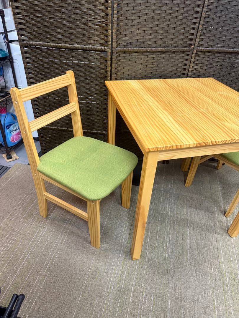 洗浄消毒作業済】LOWYA ニューナディア ダイニングテーブル＆チェア2脚