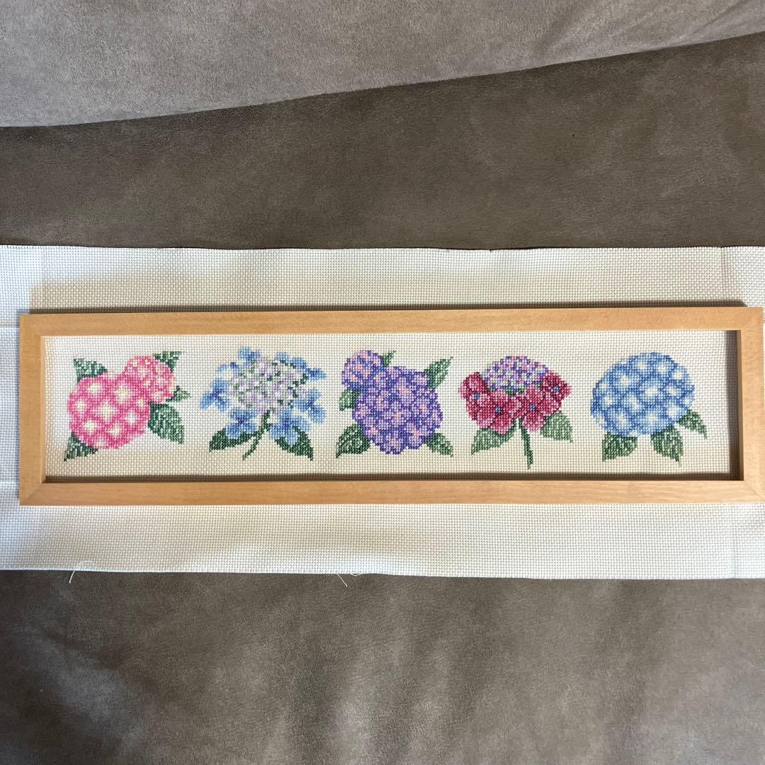 ホビーラホビーレクロスステッチ あじさい 完成品 - メルカリ