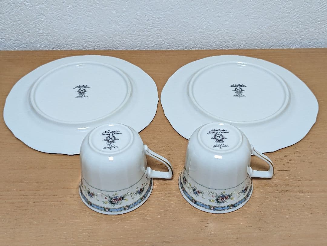 ノリタケ NORITAKE アイボリーチャイナ モーニングセット（2客