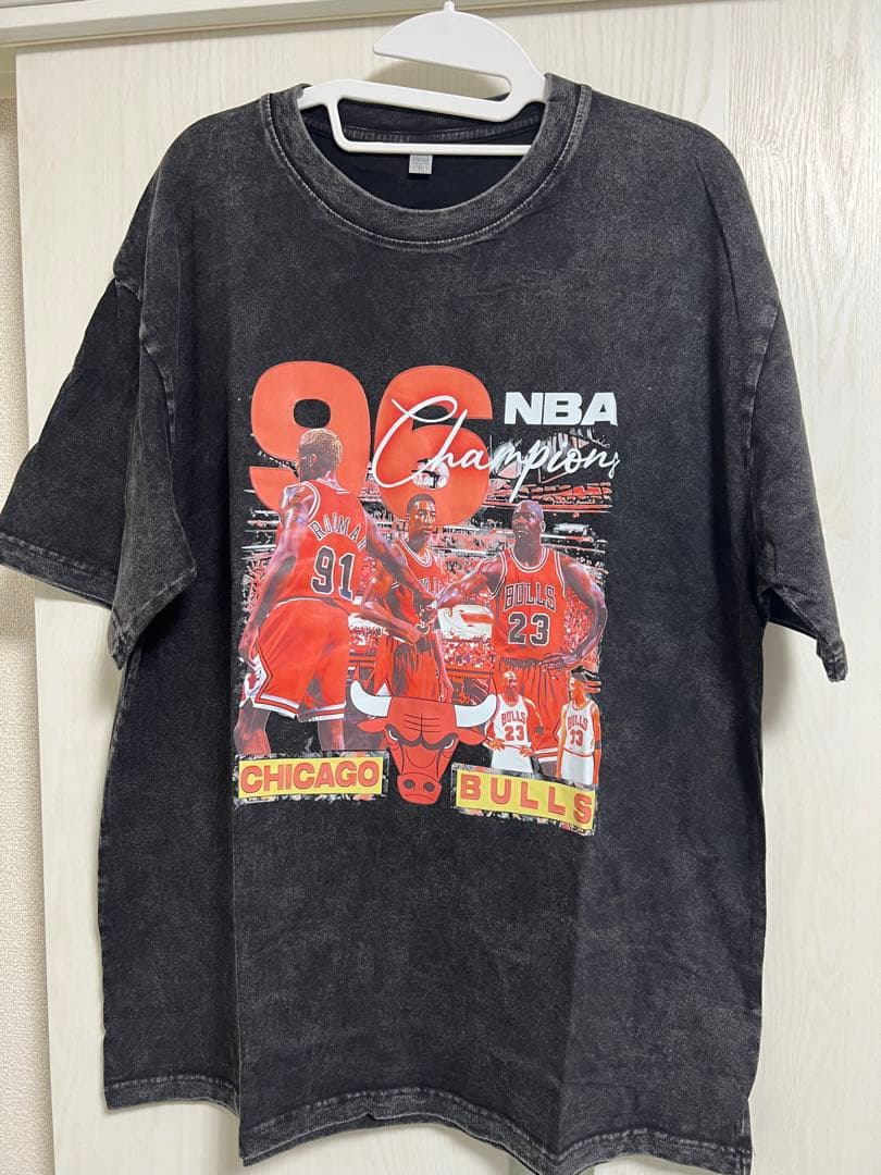 NBA シカゴ・ブルズ BIG3 黄金期 ヴィンテージ加工Tシャツ Lサイズ