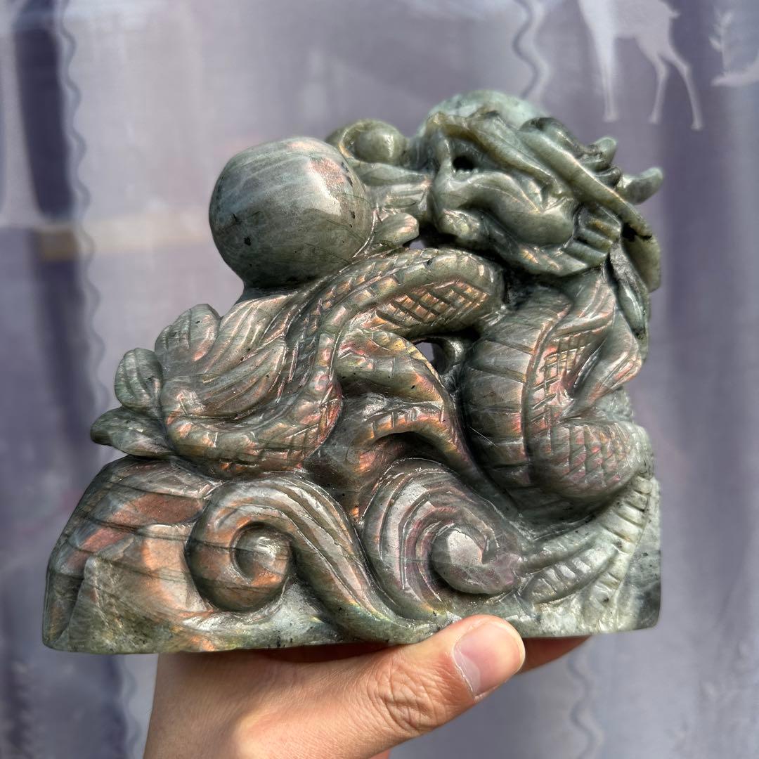 天然石 ラブラドライトの龍 ご購入前に在庫確認必要G.56 M109337992