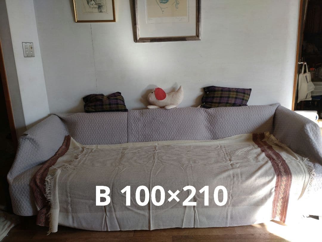 ウール インド布 スロー ソファカバー ベッドカバー ブランケット100×210 楽天市場】日本製 スローケット 大判 Sサイズ 140×200 コットン100