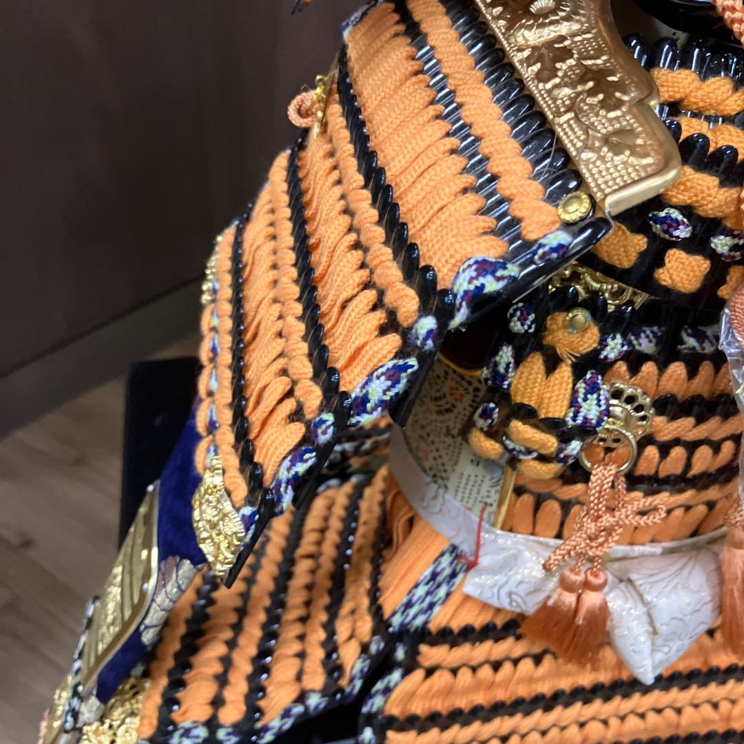 E-壁 古代大鎧 比叡奴 (比叡奴) 三郎作 兜飾り 五月人形 端午の節句