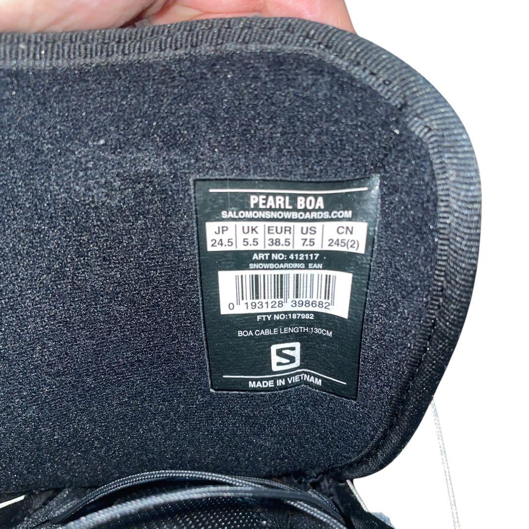 【美品】SALOMON サロモン PEARL BOA 24.5cm レディース