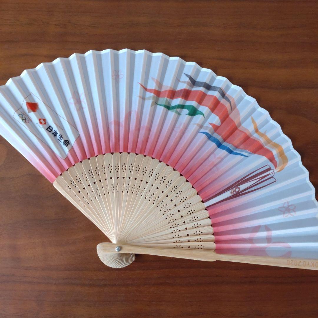 未使用 東京2020 オリンピック 扇子 日本生命 - メルカリ