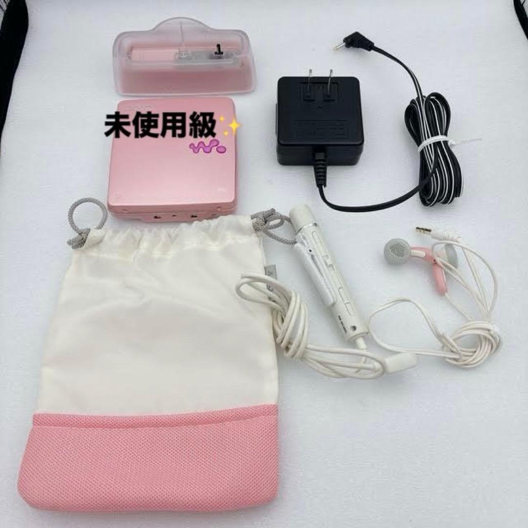 未使用級】SONY ポータブルMDプレーヤー MZ-EH50 ピンク - メルカリ
