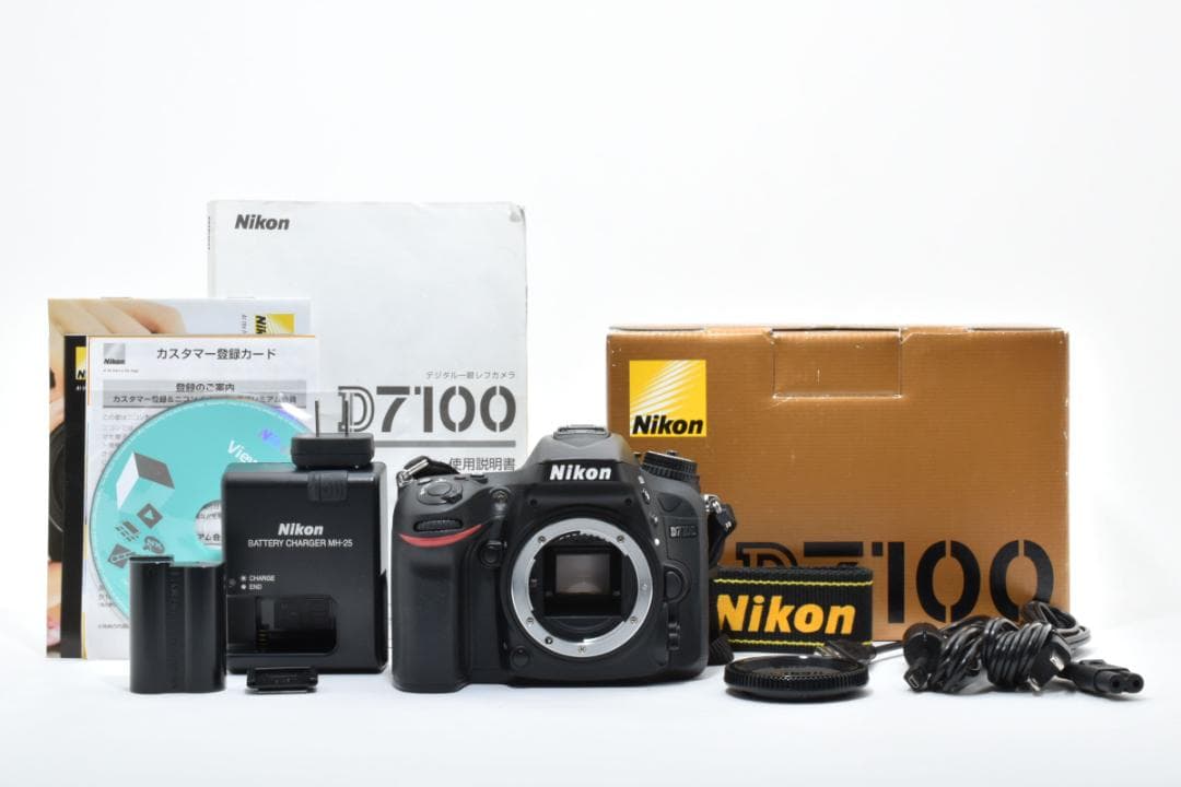 動確済 美品 Nikon D7100 シャッターカウント:3,332 #646 D7000 ボディ シャッター回数144000回数 Y072-2C3 | ニコン | デジタル