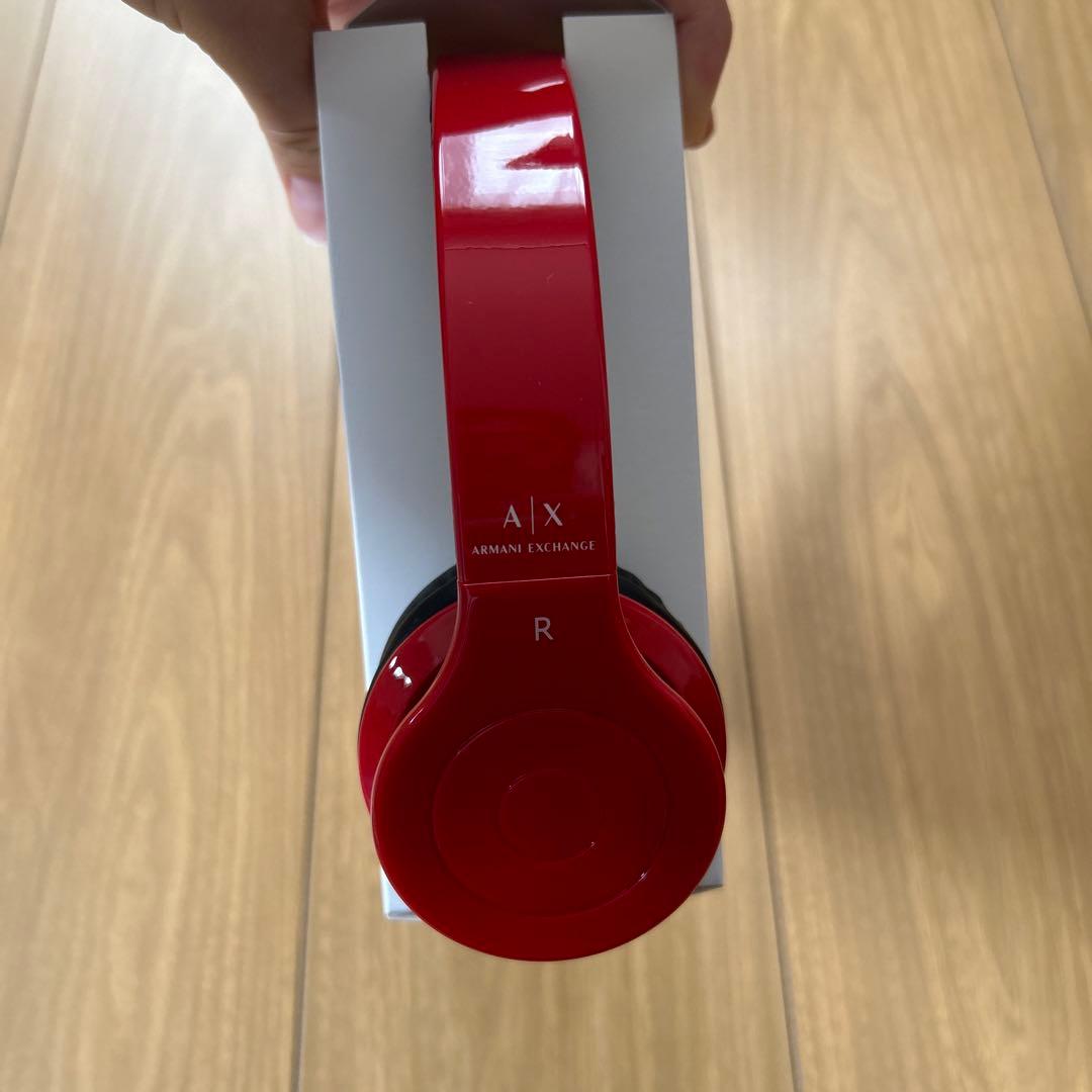 《非売品》新品*Armani Exchange*ワイヤレスヘッドホン*AX 赤