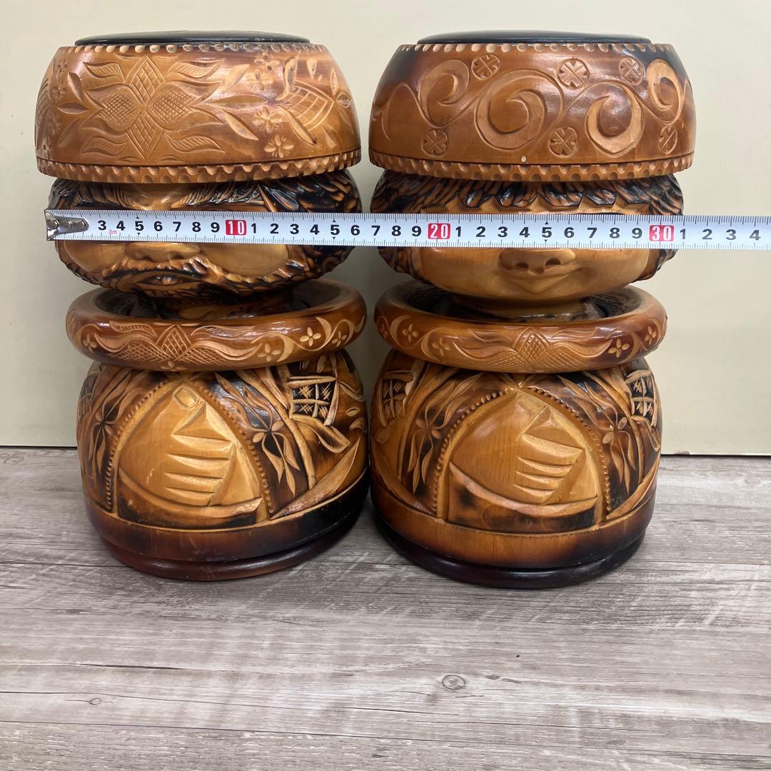 E-4 アイヌ ニポポ ニポポ人形 木彫り 北海道 民芸品 伝統工芸 郷土