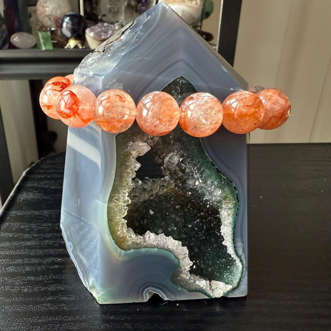 天然石ジオード付き 瑪瑙のポイント 置物NO.011216 - メルカリ