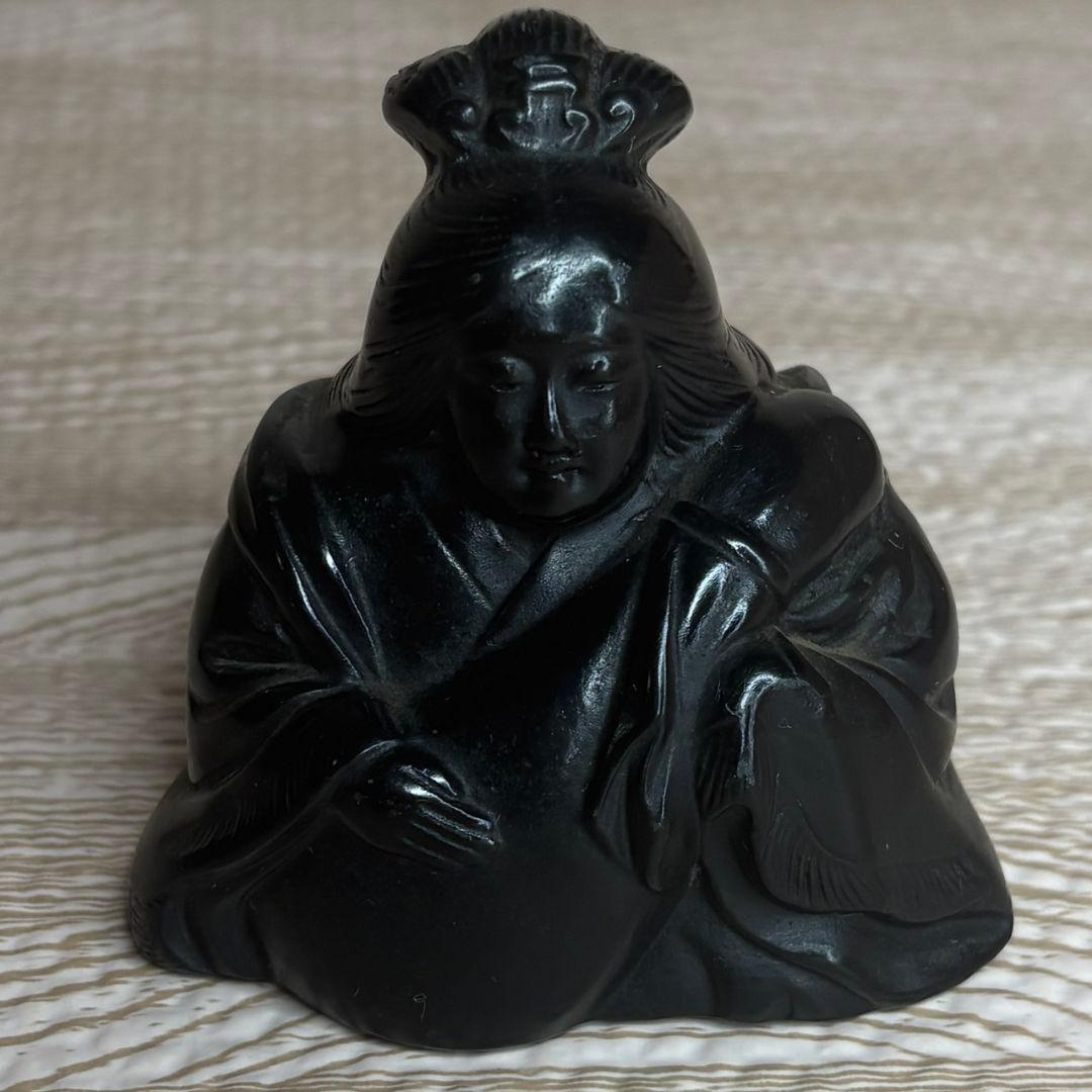 縁起物】那智黒石 七福神 像 黒曜石 置物 インテリア - メルカリ