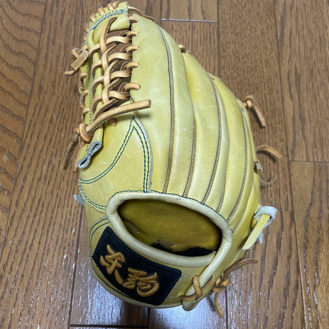 東駒硬式用グローブ 全紐交換済み】 東駒 ジュニア硬式グローブ / 内野手用 型付け済み