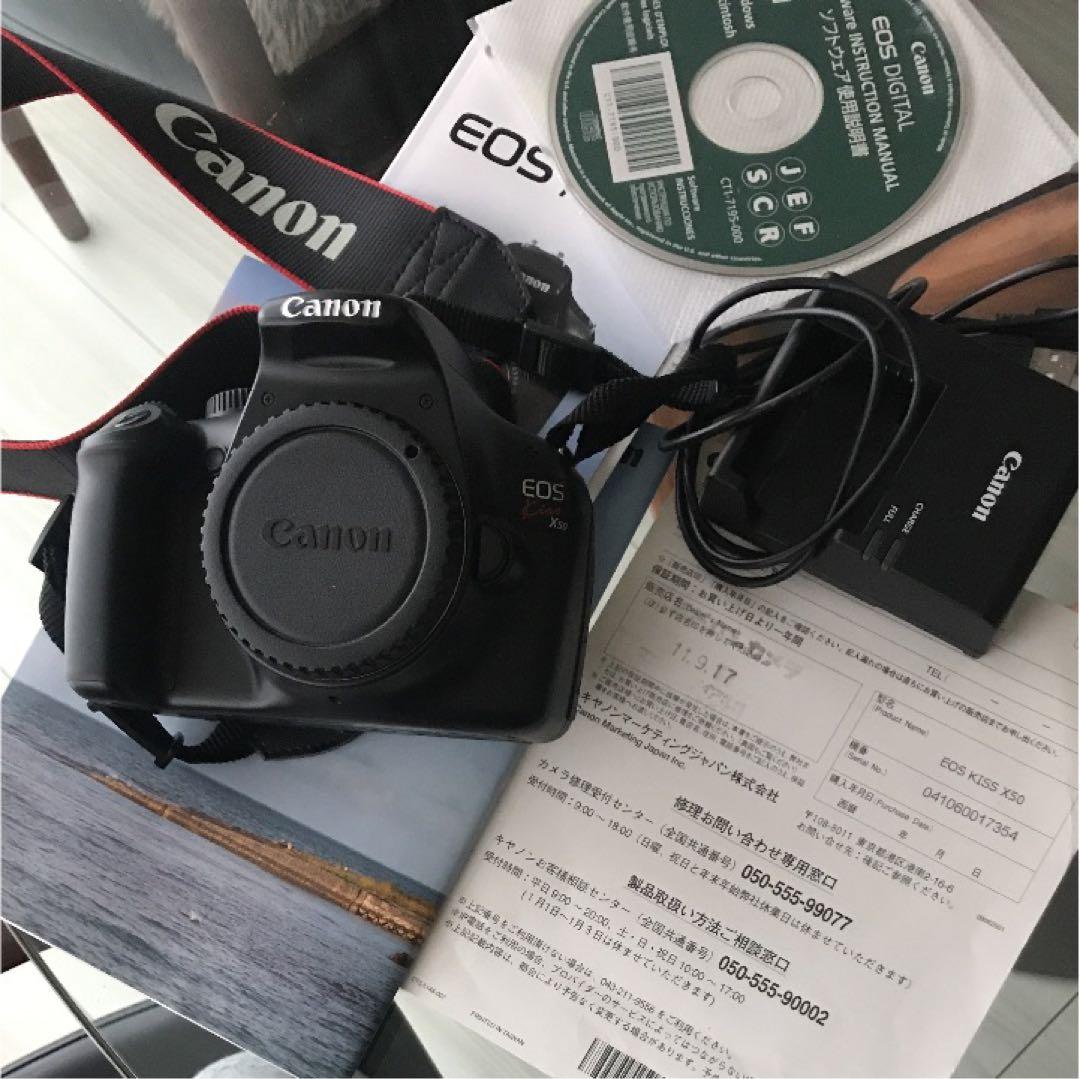 Canon EOS kiss x50 IS ズームレンズセット - メルカリ