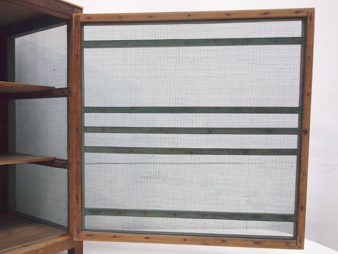 昭和レトロ 蝿帳 網戸棚 食器棚 キャビネット 収納棚 フードカバー