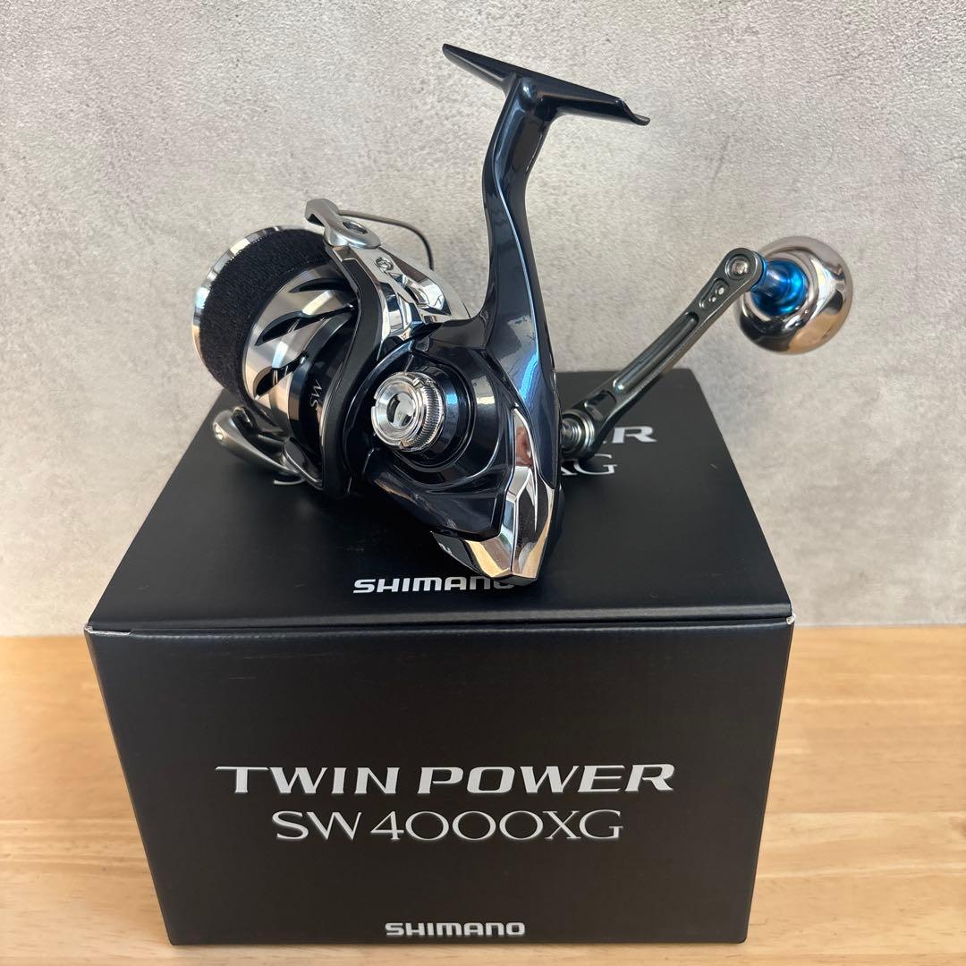 21ツインパワーsw 4000xg リブレハンドル付き - メルカリ