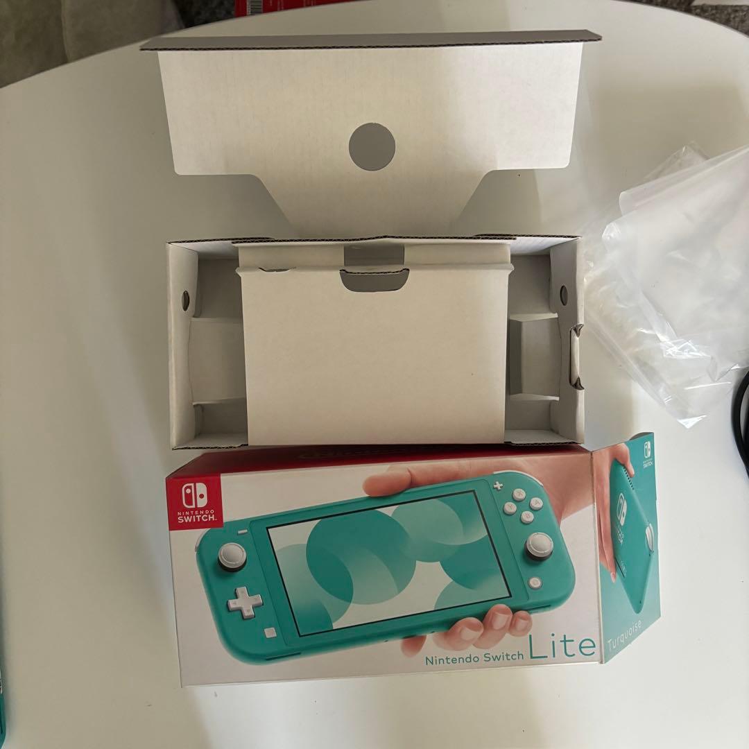 Nintendo Switch Lite ターコイズ 充電器 箱あり