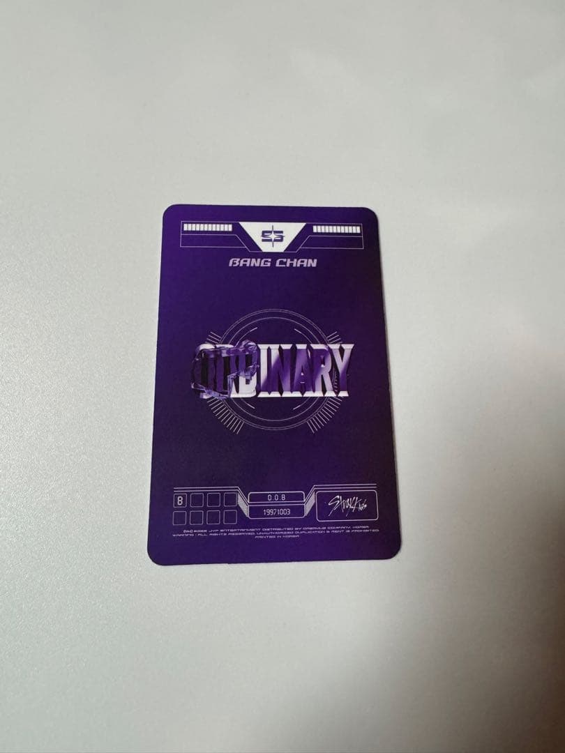 straykids バンチャン oddinary Jewel case トレカ - メルカリ