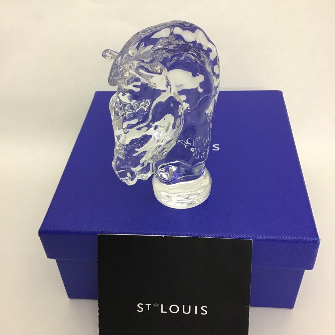 最終値下げ‼️❣️美品❣️ ST LOUIS サンルイ クリスタル 馬の頭 彫刻