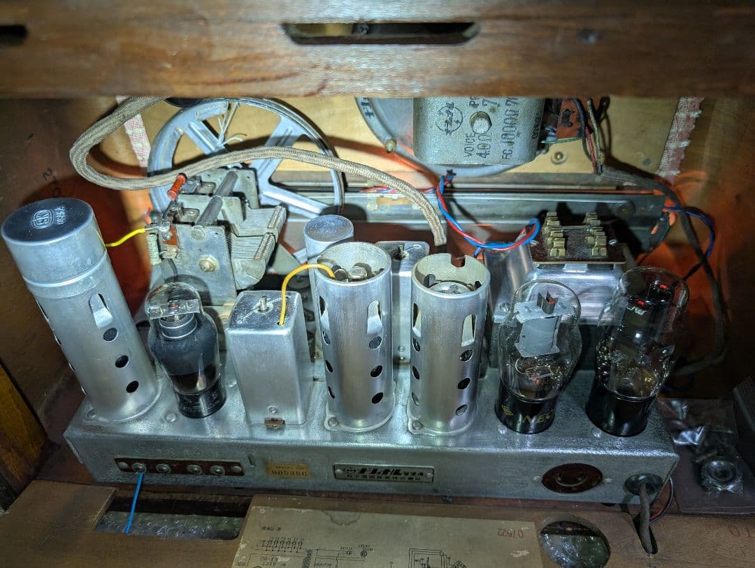 ナショナル 7球AS-450 昭和レトロ真空管ラジオ オールバンド - メルカリ