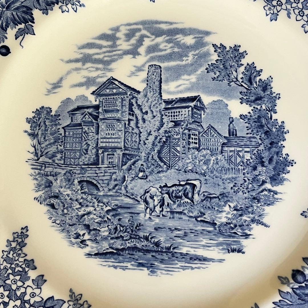 美品】英国製 ウェッジウッド☆ロマンチックイングランド☆ディナー皿
