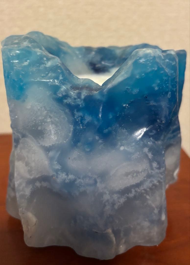 ミナイマサシ キャンドル ROSOKU MINAI アート オブジェ ブルー ミナイ マサシ / MASASHI MINAI | 個展 『一瞬』 たくさんの方々に