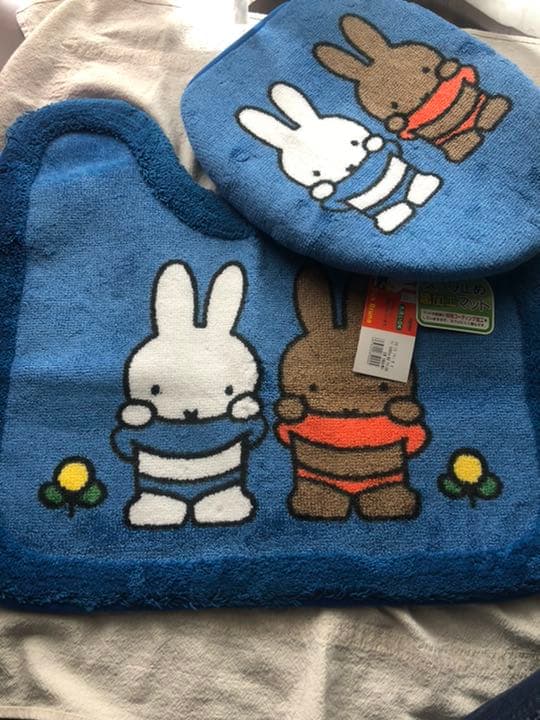 激レア！廃盤！ミッフィートイレセット センコー ミッフィー トイレ 2点セット トイレマット 普通 洗浄兼用