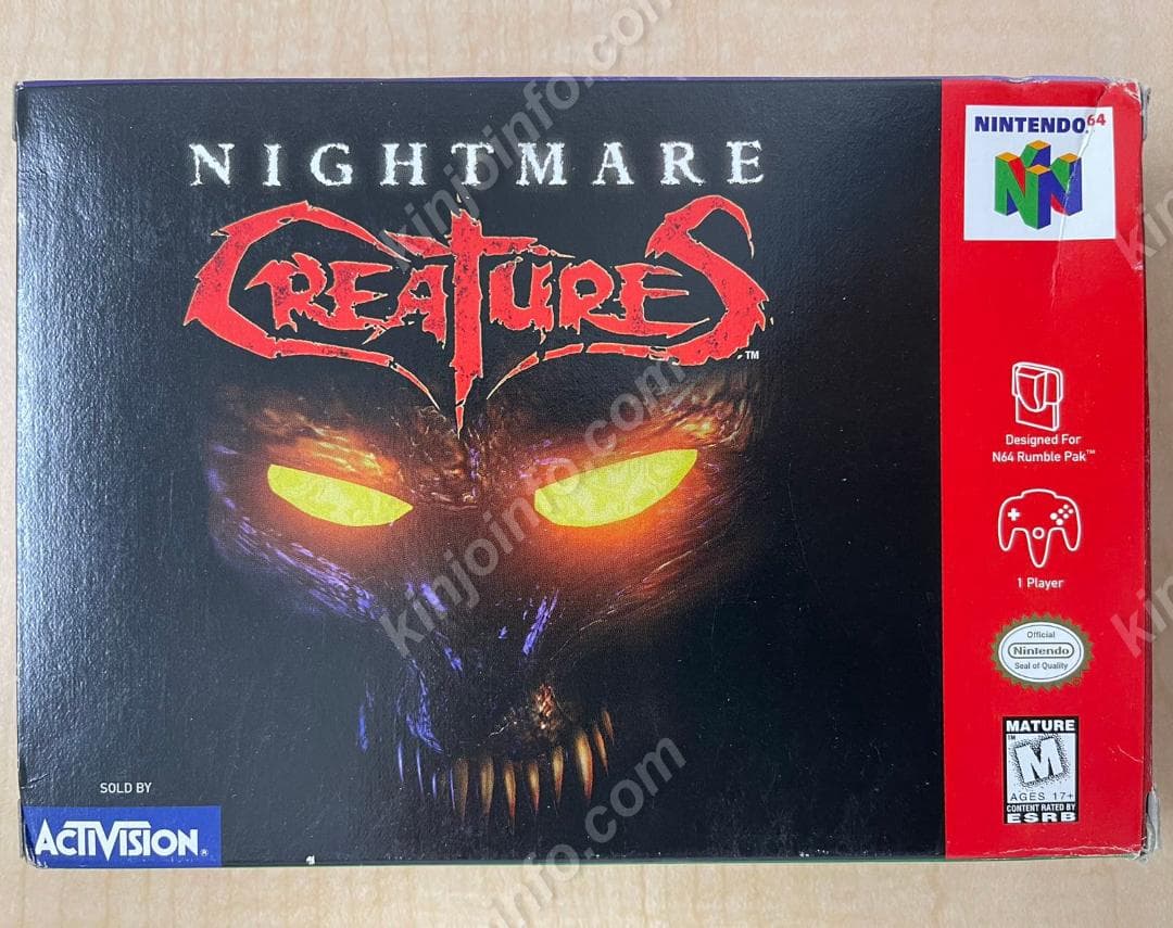 Nightmare Creatures【中古美品・N64北米版】 Nightmare Creatures (Nintendo 64, 1998) With Box Tested & Works | eBay