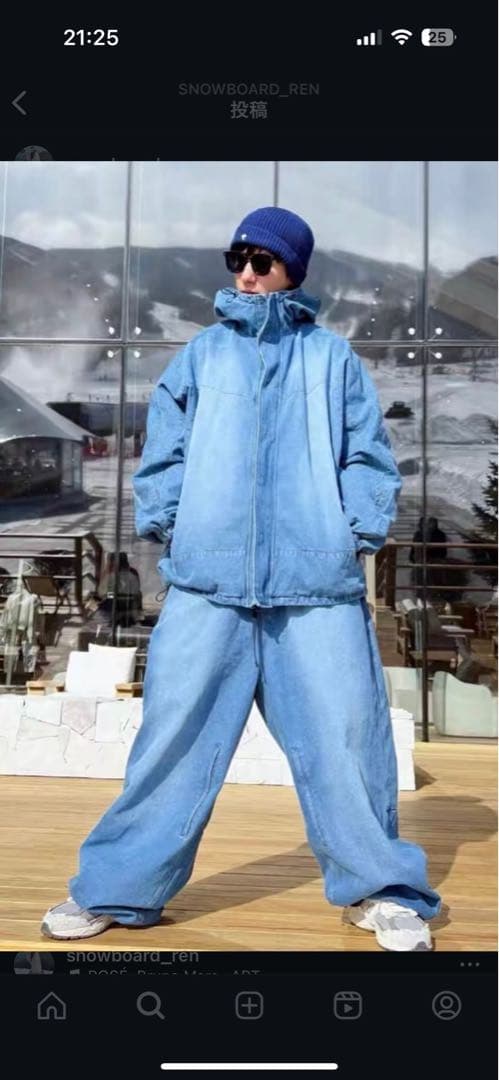 SNOWboard ren 上下セットアップ XL - メルカリ