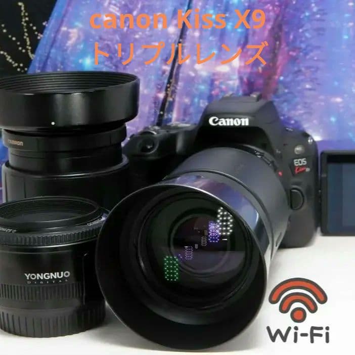 ❤Wi-Fi搭載！超高画質自撮りOK！キヤノン Kiss X9トリプルレンズ❤ EOS Kiss X9 - キヤノンカメラミュージアム