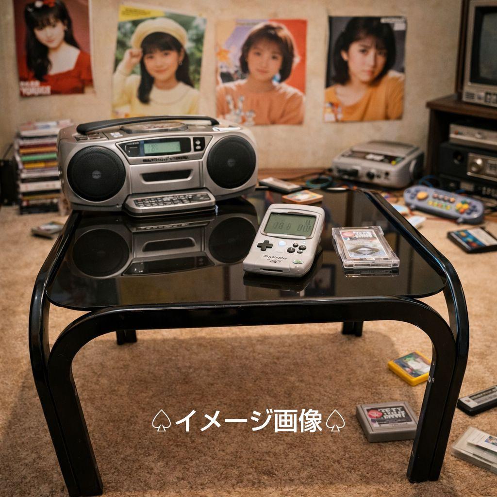 昭和ポップ ガラステーブル - メルカリ