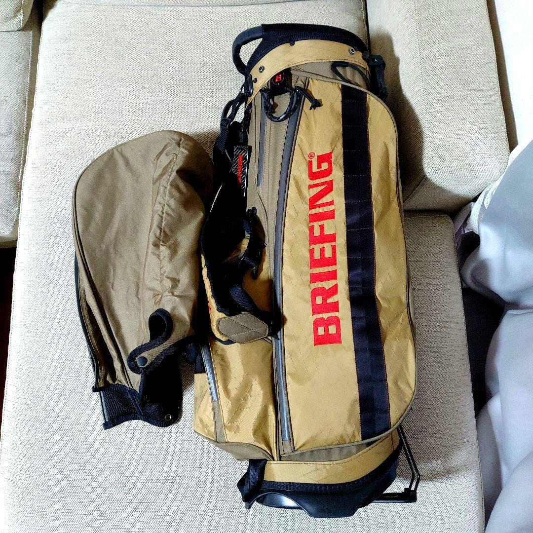 ブリーフィングキャディバッグCR-4☆9.5型☆コヨーテ希少カラー☆3点