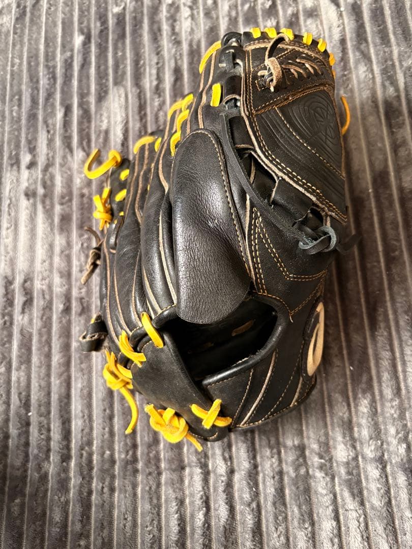 硬式野球グローブ 黒/黄色 野球 グローブ 硬式 ゼット プロステイタスSE 硬式グローブ グラブ