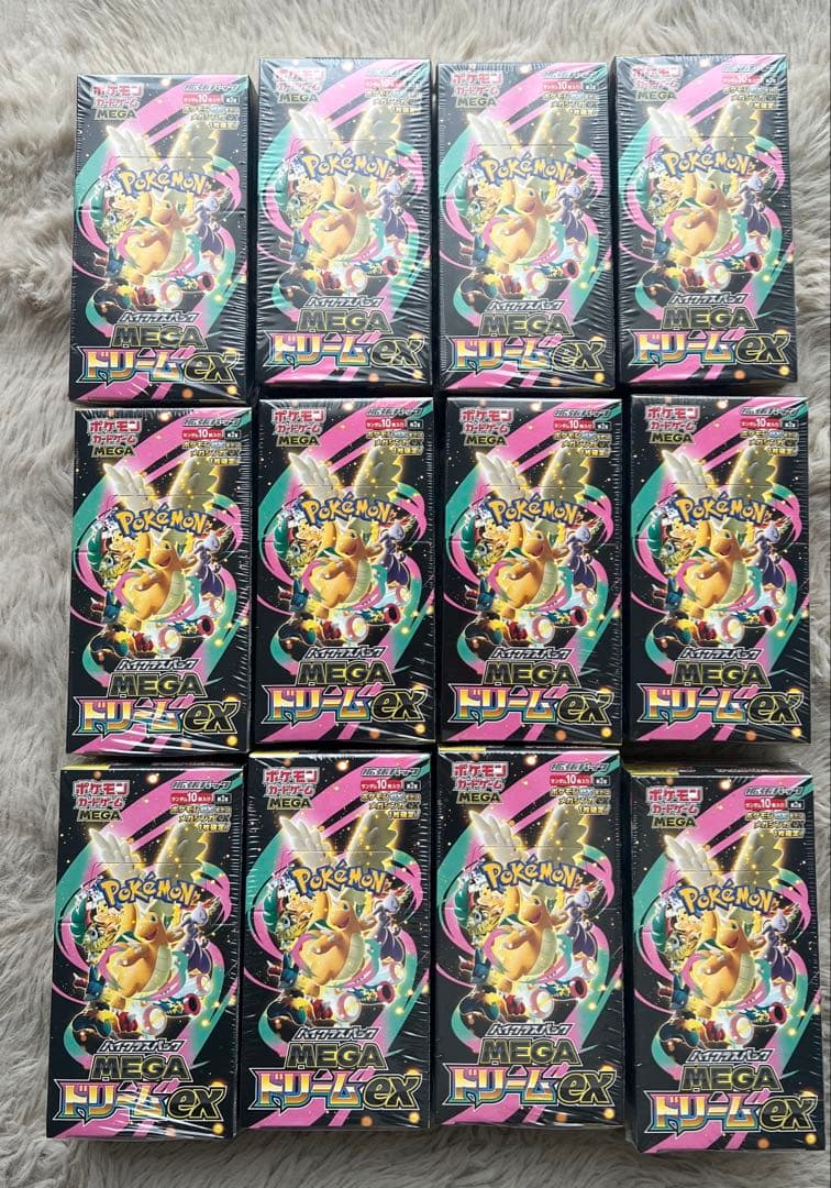 シュリンク付きポケモンカードゲームMEGAドリームex 12BOX - メルカリ